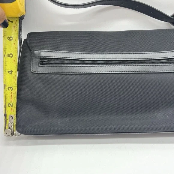 Coach Whitney Shoulder Bag Black East West Flap Purse Vintage